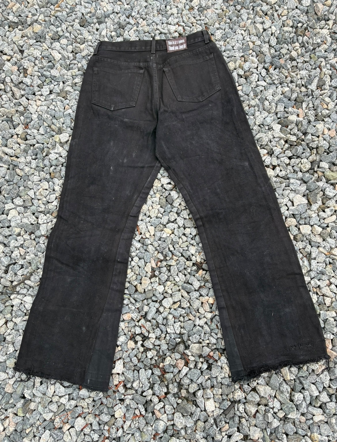 Waxed Black Denim 31x33
