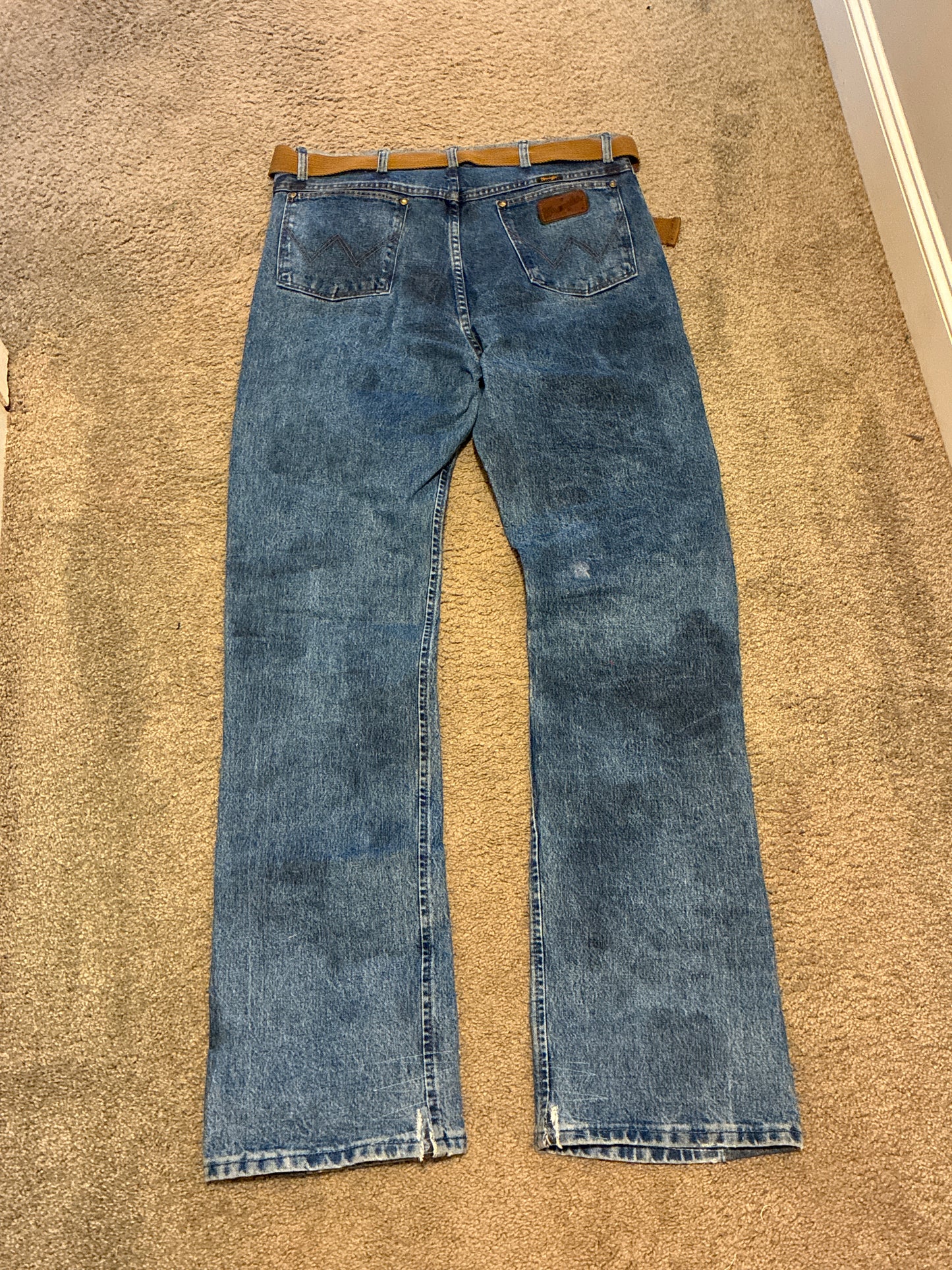 Reworked Wrangler work pants for Aden 36x36