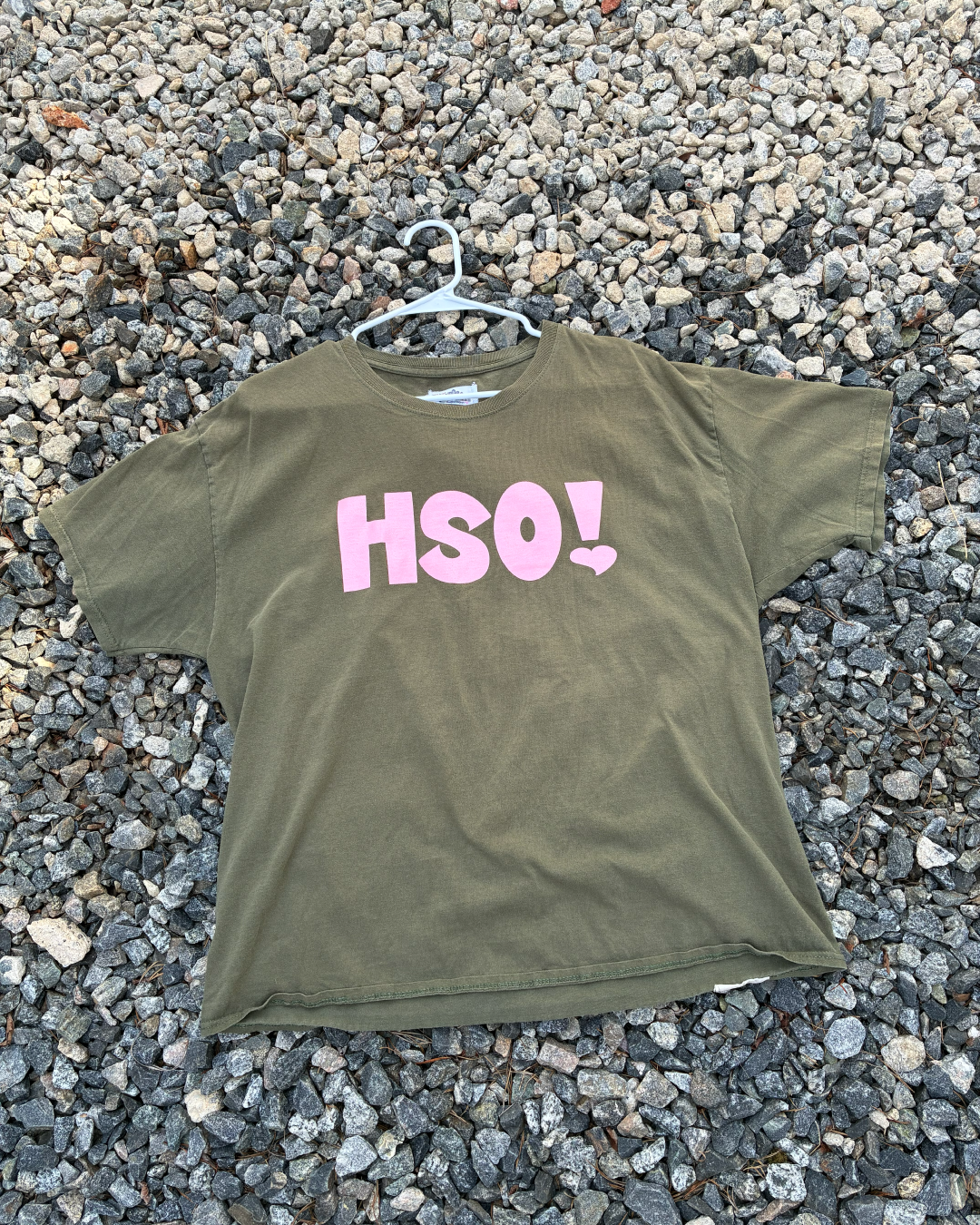 HSO! Tee *Printed on random thrifted blanks* size L