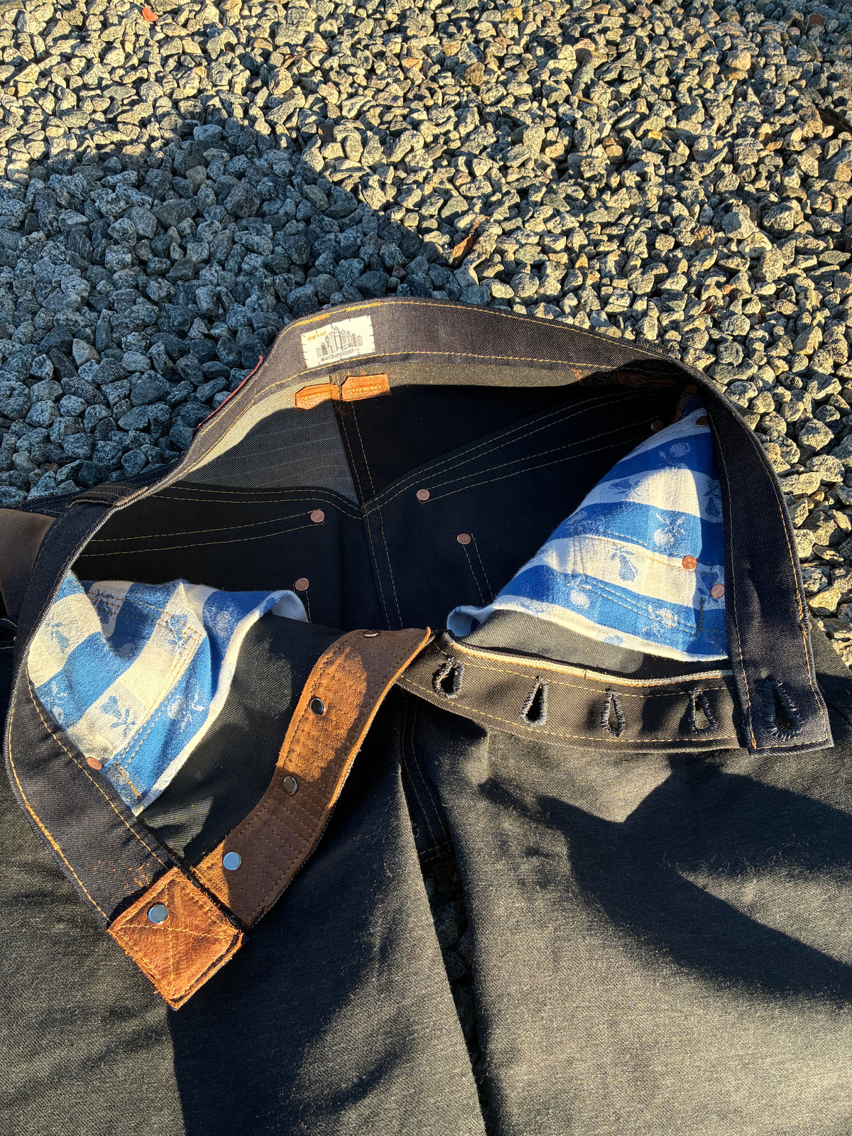 14 oz Relaxed/ Baggyish Scrap Jeans Size 35