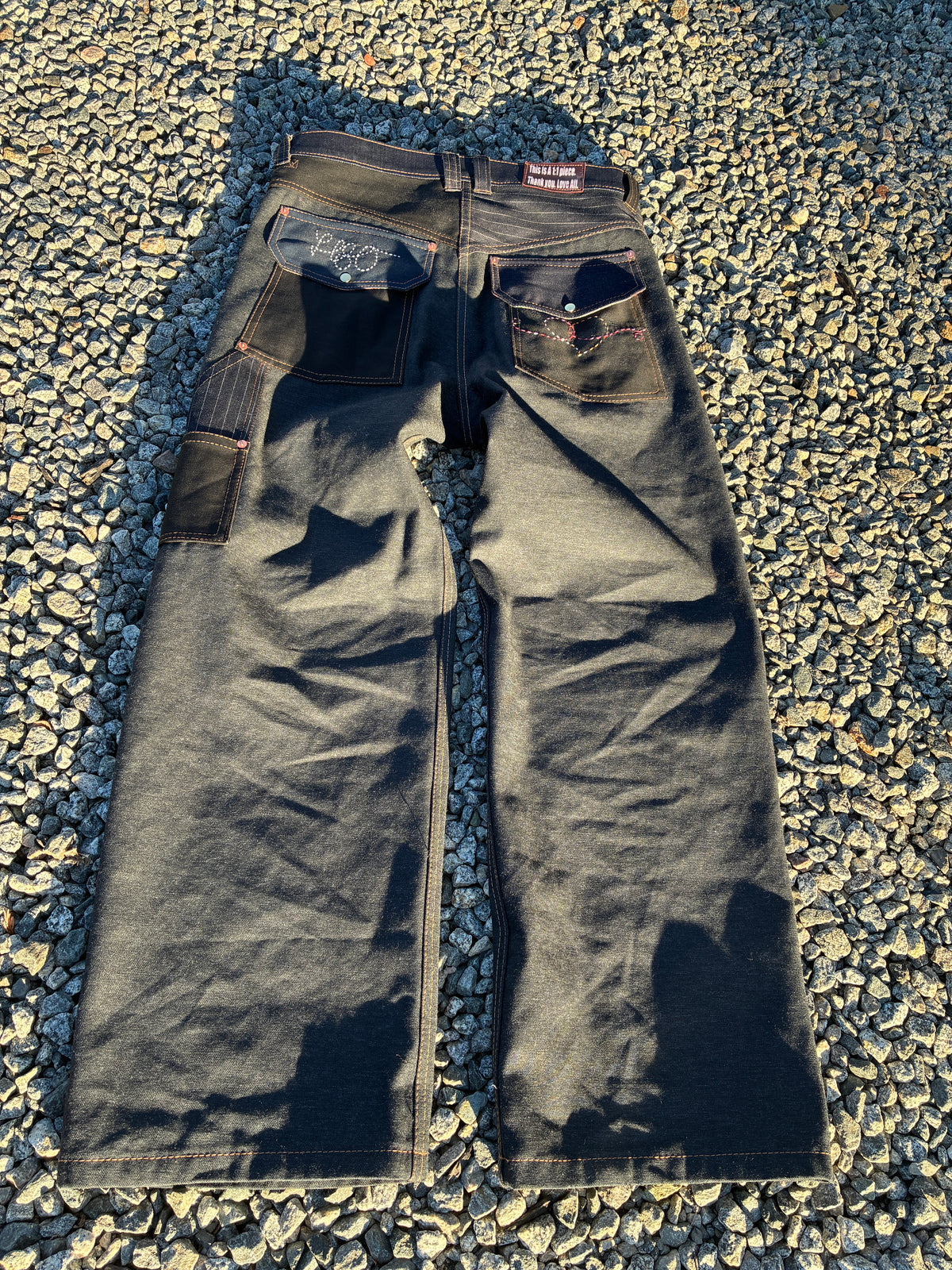 14 oz Relaxed/ Baggyish Scrap Jeans Size 35