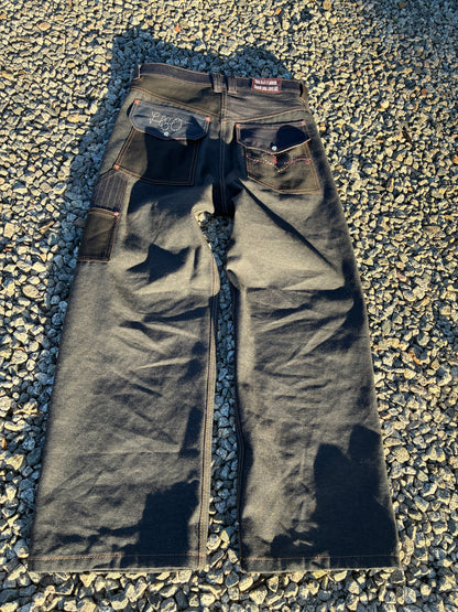 14 oz Relaxed/ Baggyish Scrap Jeans Size 35