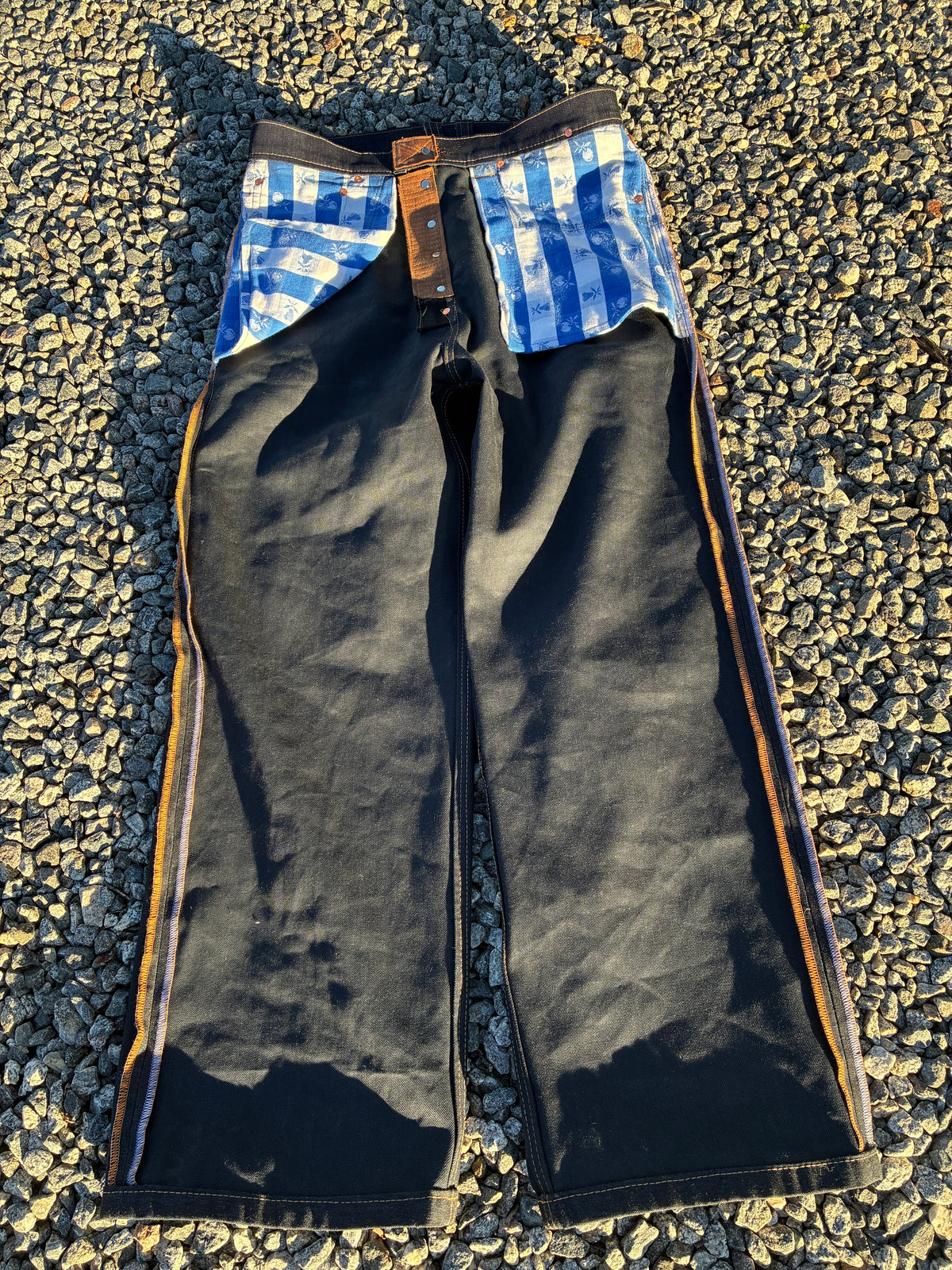 14 oz Relaxed/ Baggyish Scrap Jeans Size 35