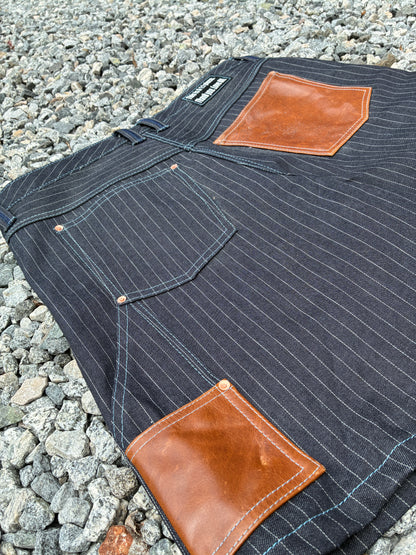 Pinstripe Carpenter Jorts Size 38