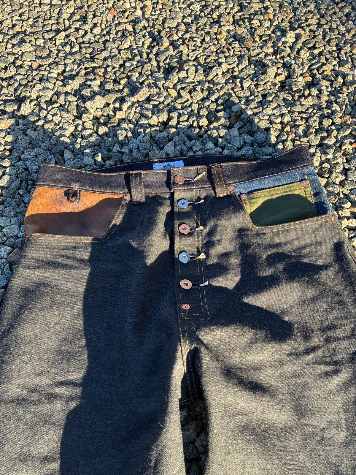 14 oz Relaxed/ Baggyish Scrap Jeans Size 35