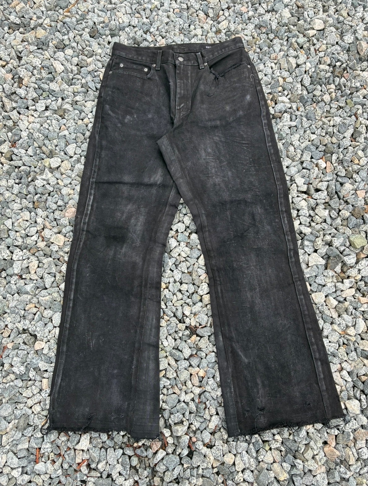 Waxed Black Denim 31x33