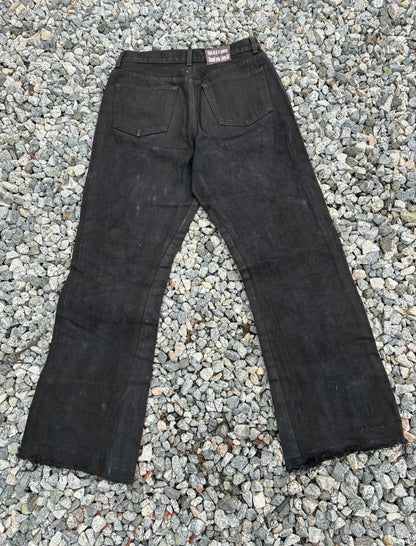 Waxed Black Denim 31x33