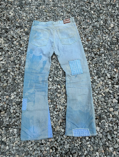 “Chip and Pepper” Reworked bootcut jeans 34x34