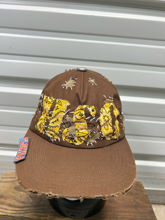 Distressed camper hat