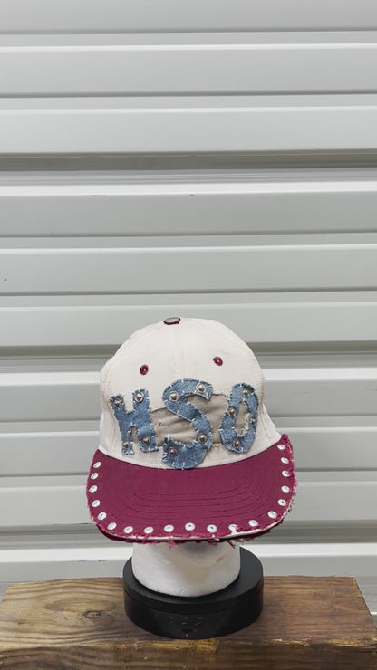 Distressed Rivet Hat