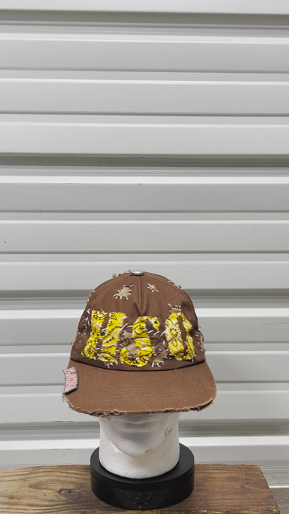 Distressed camper hat